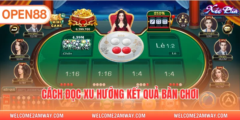 Cách đọc xu hướng kết quả bàn chơi
