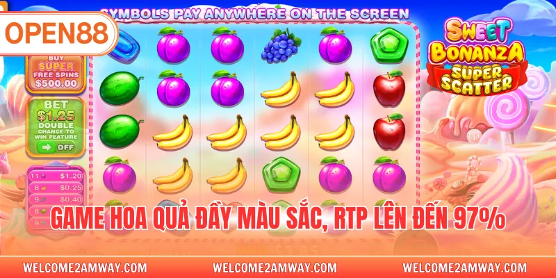 Game hoa quả đầy màu sắc, RTP lên đến 97%
